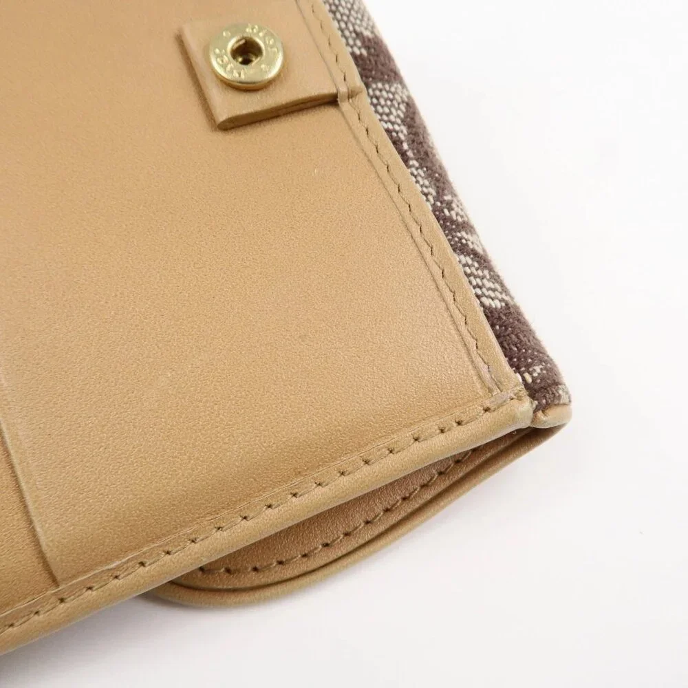 ❤️Christian Dior Trotter Canvas Leather Bi-fold Compact Wallet❤️